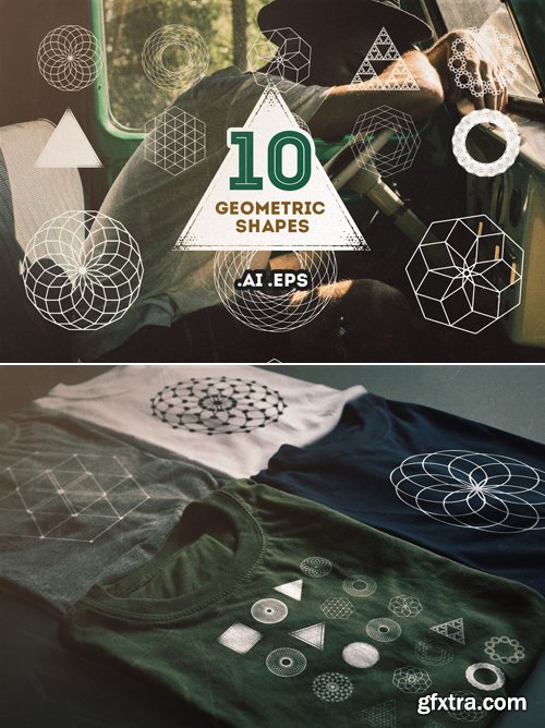 10 Geometric Vector Shapes