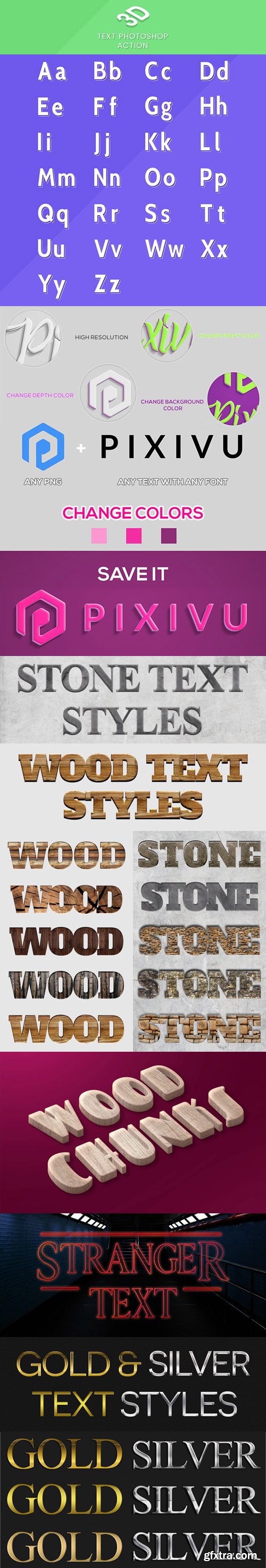 7 Text Effects & Styles Collection for Photoshop