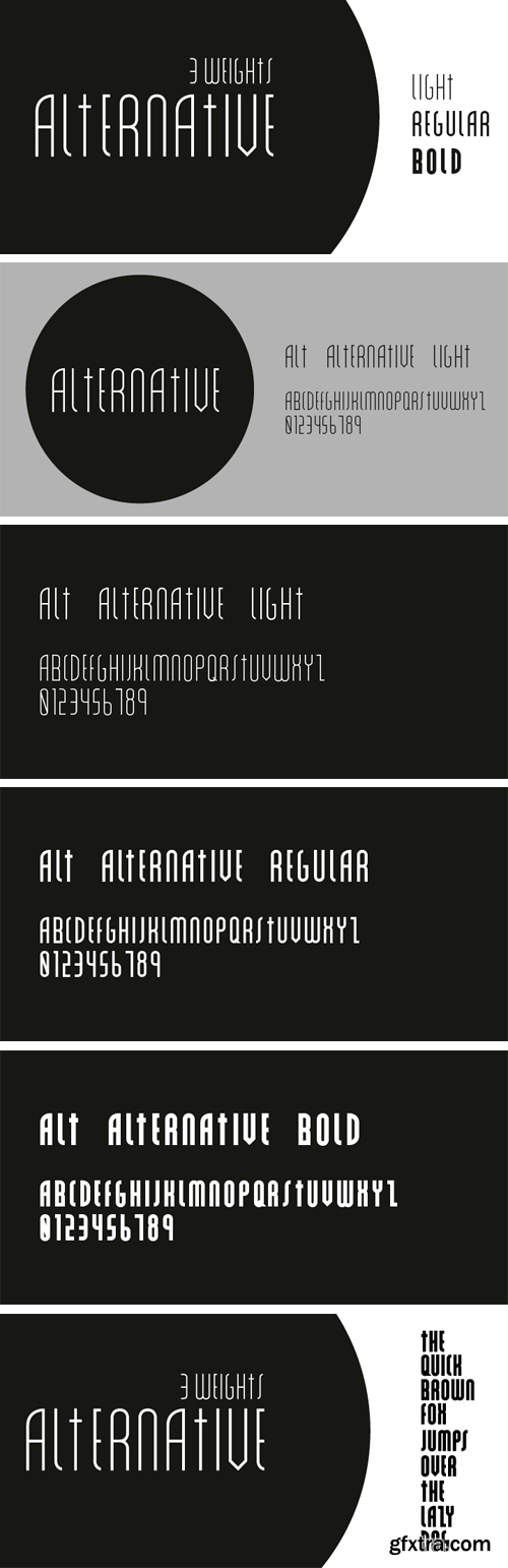 Alt Alternative Font Family