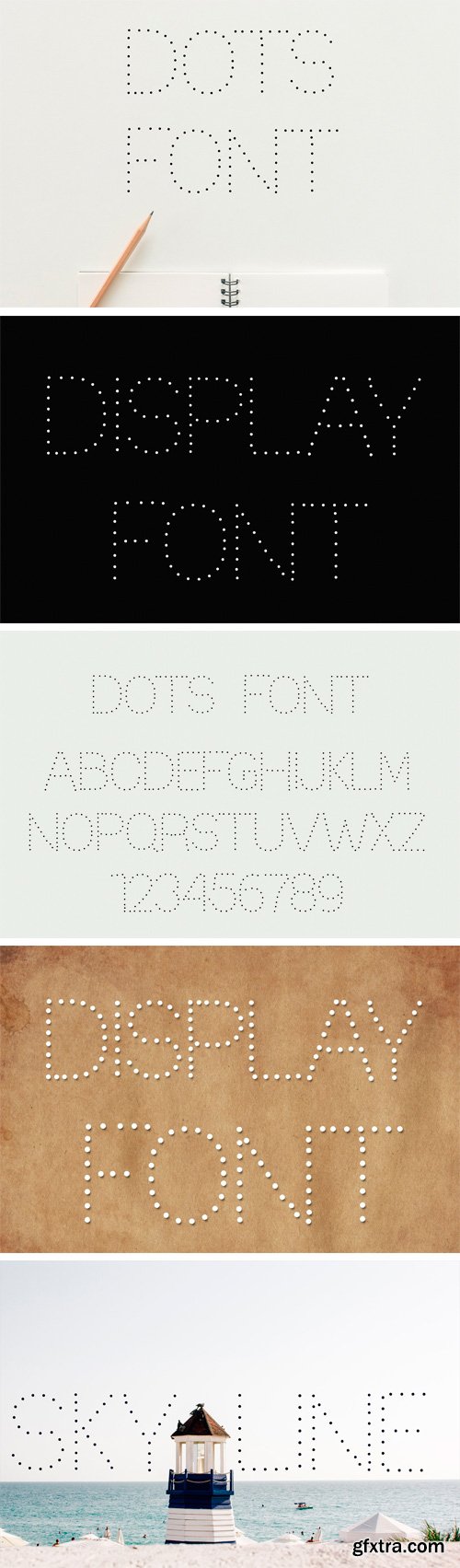 CM - Dots Display Font 2200354