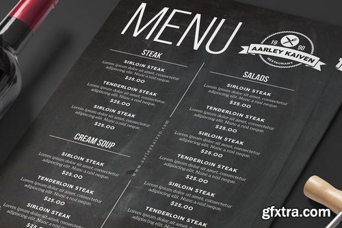 Simple Black Menu