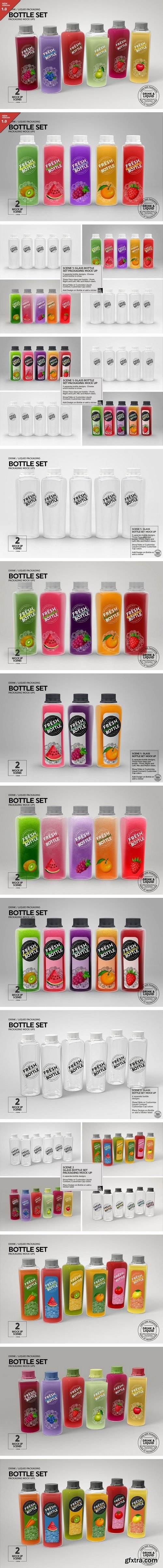 CM - Glass Bottle Set Mock Up 03 1979508