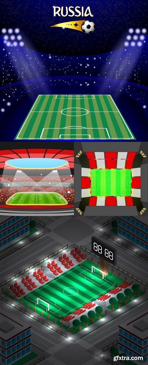 Vectors - Football Stadiums Backgrounds 8