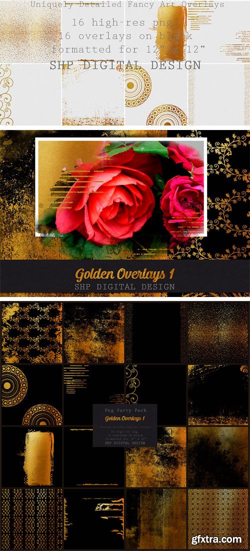 CM - Fancy Golden Overlays: Art Pack 1 2182537