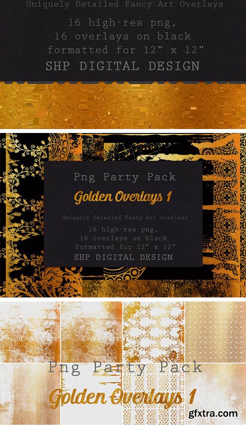 CM - Fancy Golden Overlays: Art Pack 1 2182537