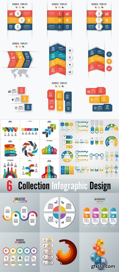 Vectors - Option Infographics Elements 90