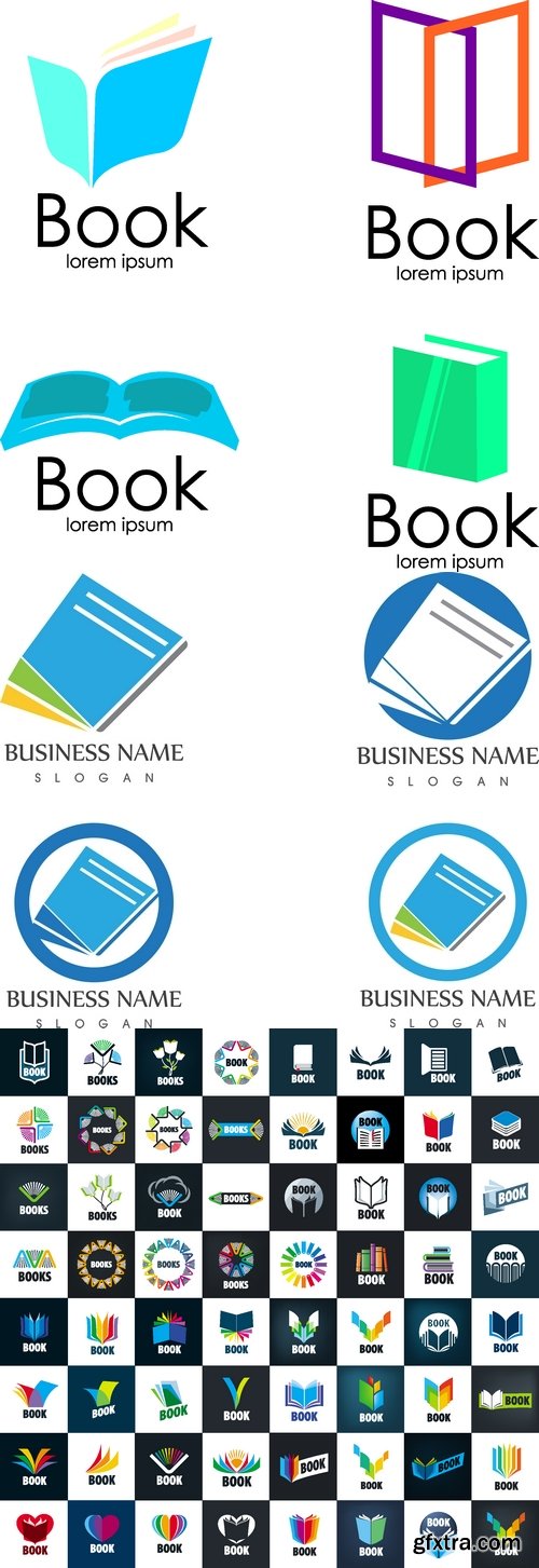 Vectors - Books Business Logotypes 6