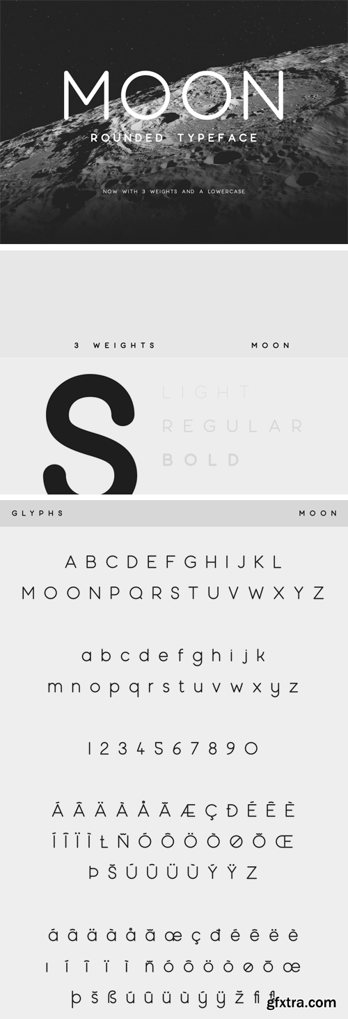 Moon Rounded Typeface