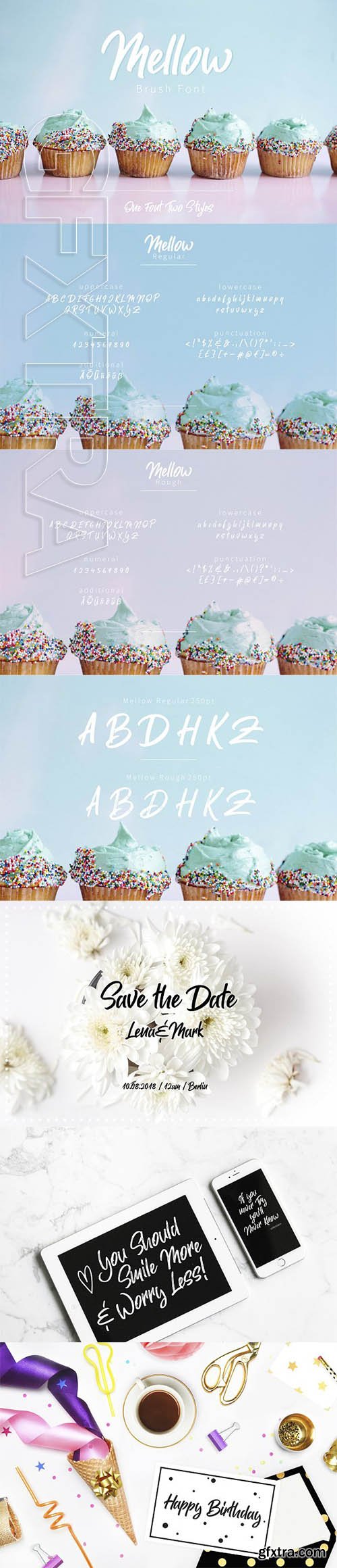 CreativeMarket - Mellow Brush Font Two Styles 2247475