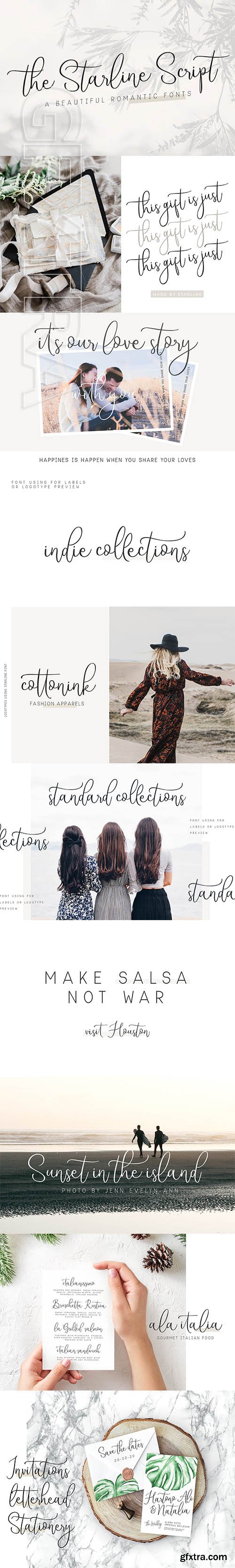 CreativeMarket - Starline Beautiful Script Fonts 2241517