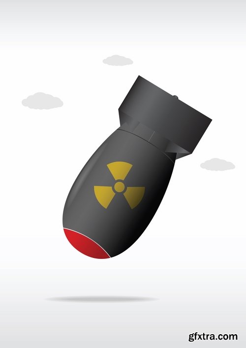 Bomb rocket projectile vector image 25 EPS