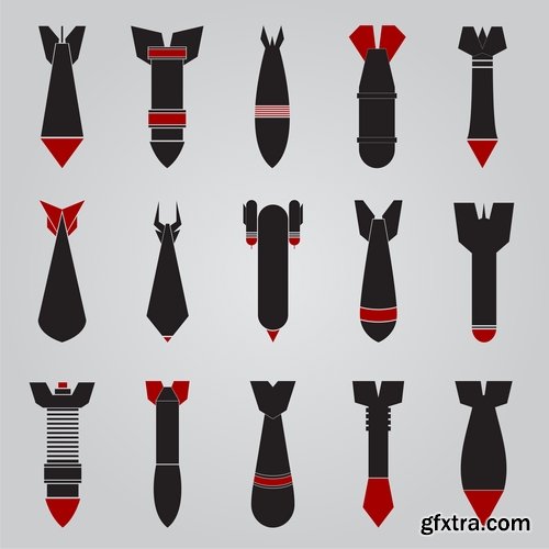 Bomb rocket projectile vector image 25 EPS