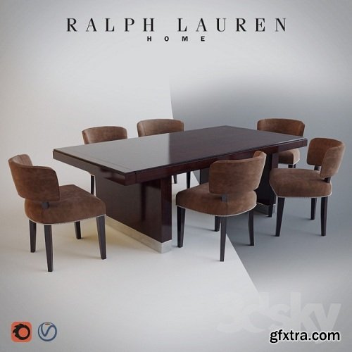 RALPH LAUREN HOME - CLIFF HOUSE DINING TABLE / CHAIR