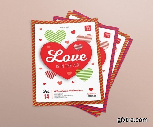 GraphicRiver - Love is in the Air Flyers 21340380