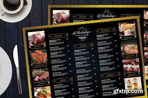 Elegant Restaurant Menu Board