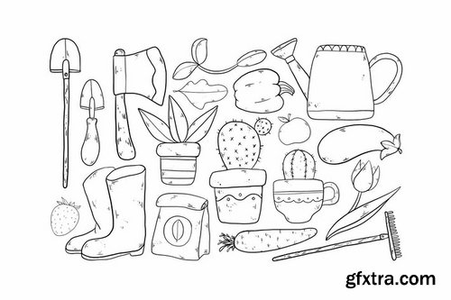 Home Gardening Doodles