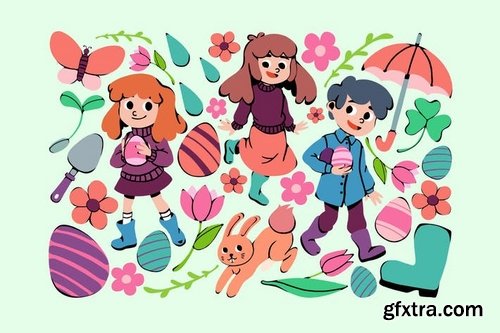 Kids\' Easter Clipart