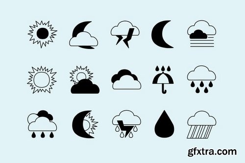 Weather Contrast Icons