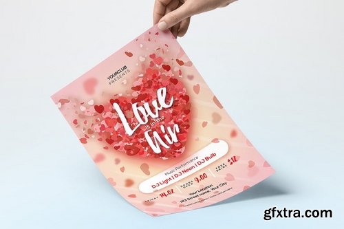 GraphicRiver - Love is in the Air Party Flyer Template 14484442