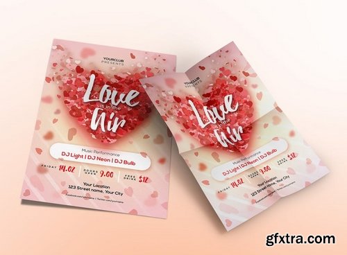 GraphicRiver - Love is in the Air Party Flyer Template 14484442