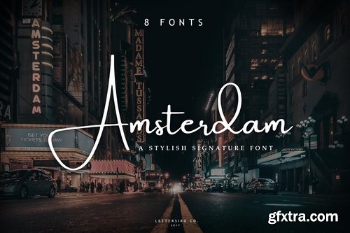 CM - Amsterdam 8 Elegant Fonts 1911982