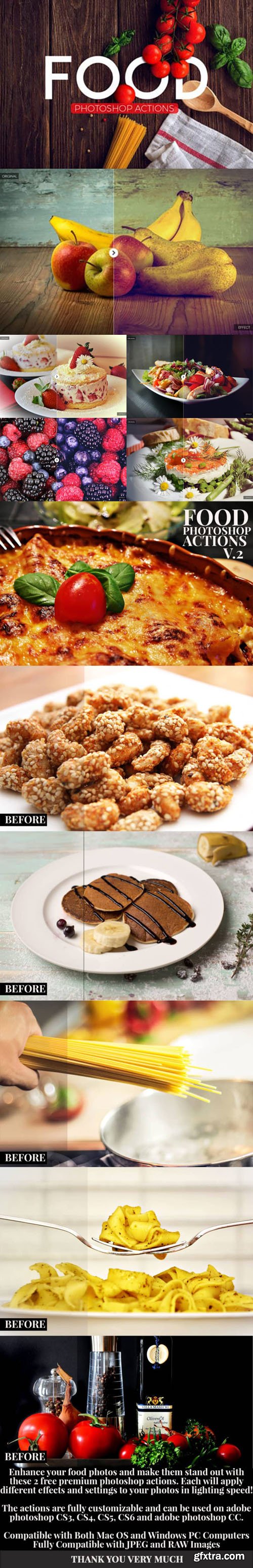 Food Photography Photoshop Actions (RAW/JPEG)