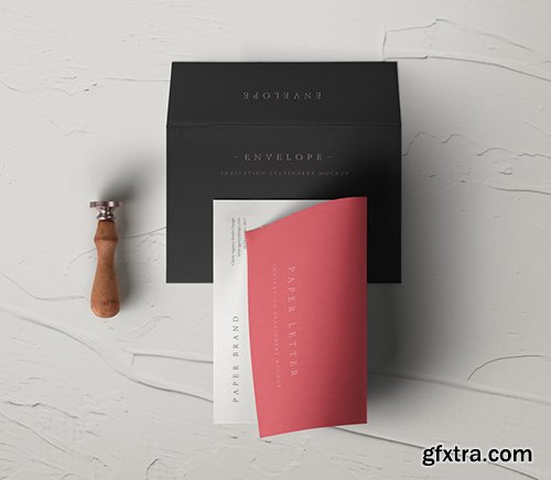 Psd Invitation Envelope Mockup