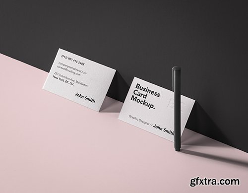 Psd Business Card Brand Mockup Vol 7