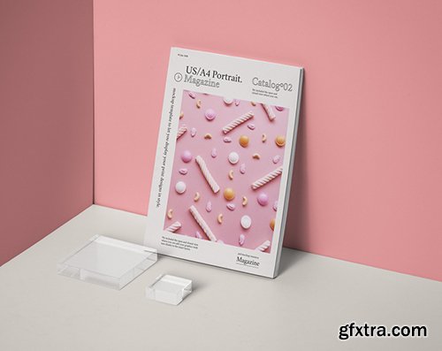 Psd Magazine Mockup US A4 Vol 2