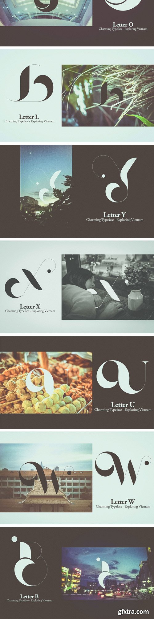 Charming Vector Typeface - Exploring Vietnam