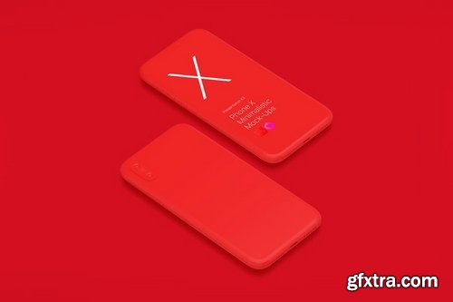 Phone X Minimalistic Mock-Ups