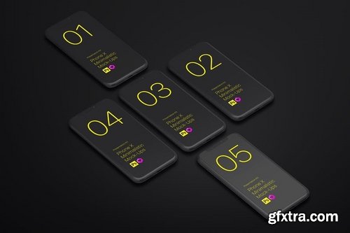 Phone X Minimalistic Mock-Ups