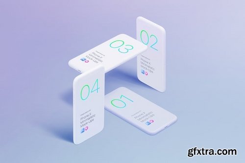 Phone X Minimalistic Mock-Ups