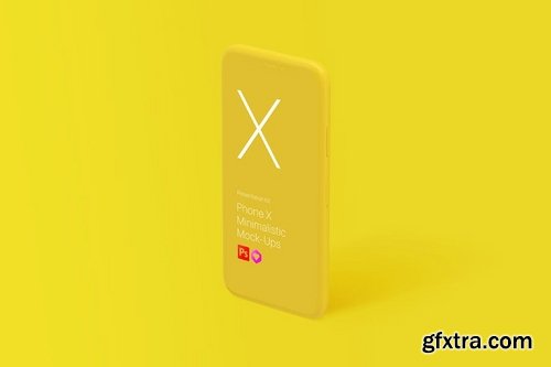 Phone X Minimalistic Mock-Ups