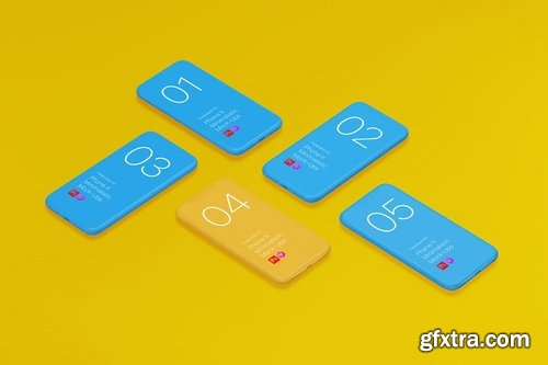 Phone X Minimalistic Mock-Ups