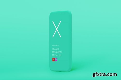 Phone X Minimalistic Mock-Ups