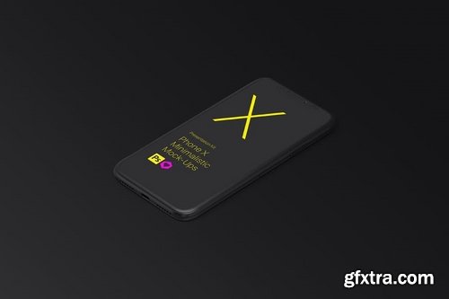 Phone X Minimalistic Mock-Ups