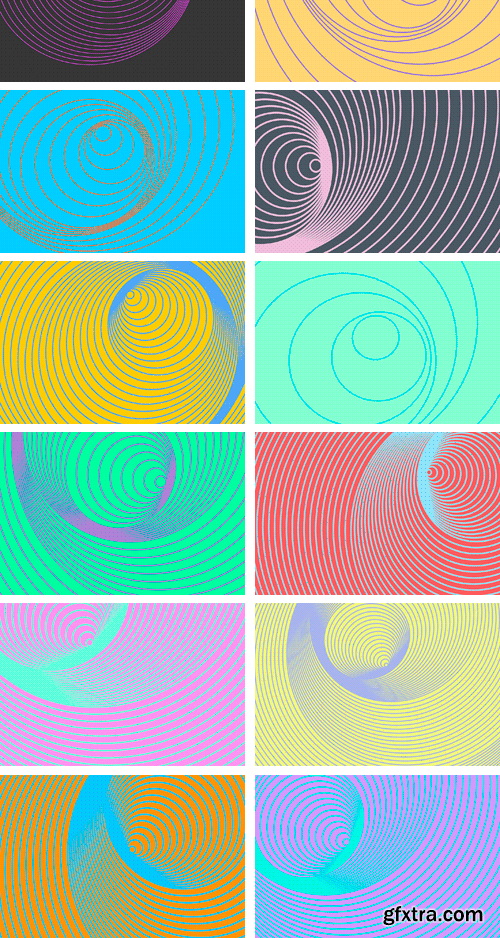 CM - 20 Spiral Circles Backgrounds 2164070