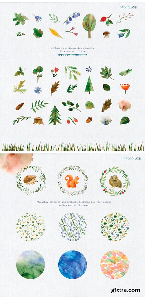 CM - Set of Watercolor Illustrations 2221822