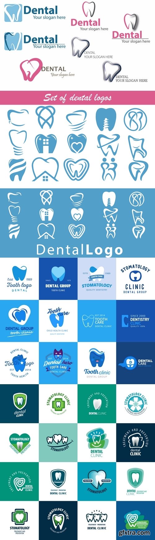 Vectors - Dental Logotypes Set 21