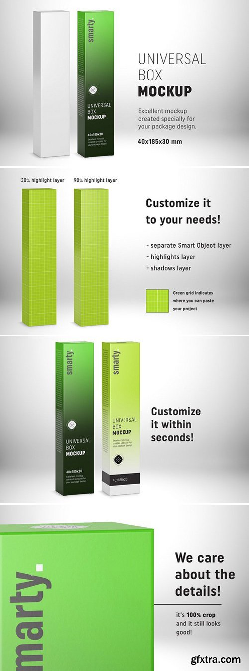 CM - Box mockup / 40x185x30 mm 2153672