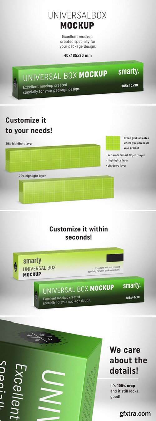 CM - Box mockup / 185x40x30 mm 2153632