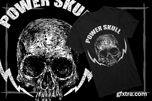 CM - T-Shirt Design Skull 2259611