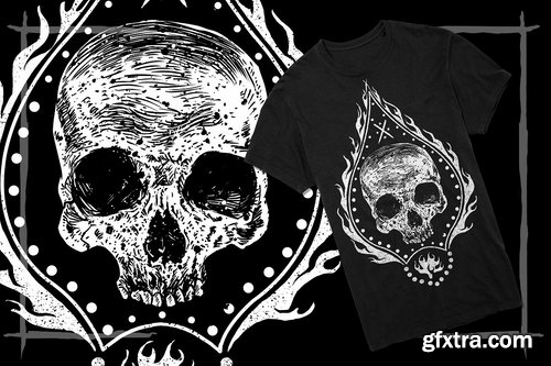 CM - T-Shirt Design Skull 2259611