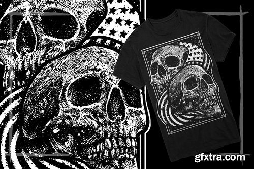 CM - T-Shirt Design Skull 2259611