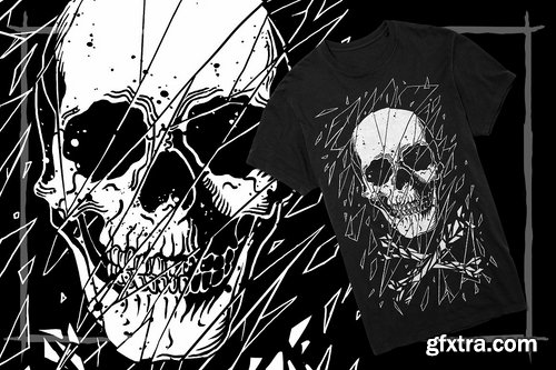 CM - T-Shirt Design Skull 2259611