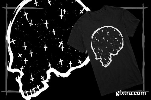 CM - T-Shirt Design Skull 2259611