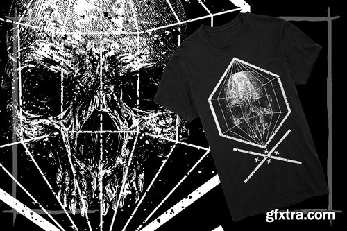 CM - T-Shirt Design Skull 2259611