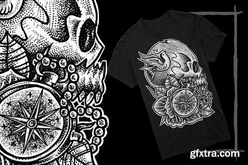 CM - T-Shirt Design Skull 2259611