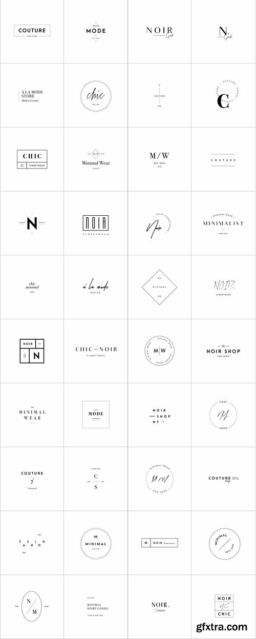 CM - 40 Minimalist Fashion Logo Templates 2250866